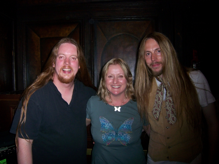 Photo : Sarah Dean - With the original members of Beneath The Oak, a band which I was later to join!